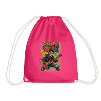 Punk - Turnbeutel - Fuchsia - Vorne