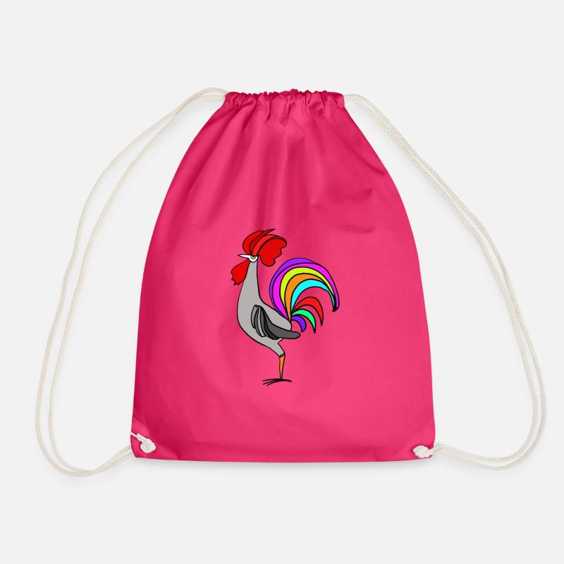 Hahn - Turnbeutel - Fuchsia