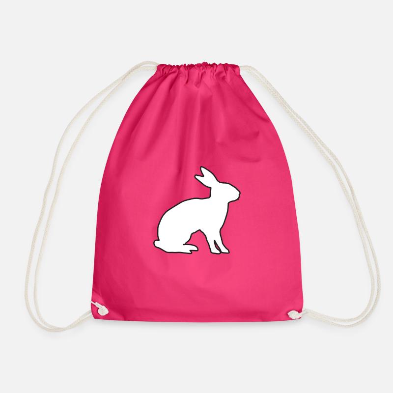 Hase - Turnbeutel - Fuchsia