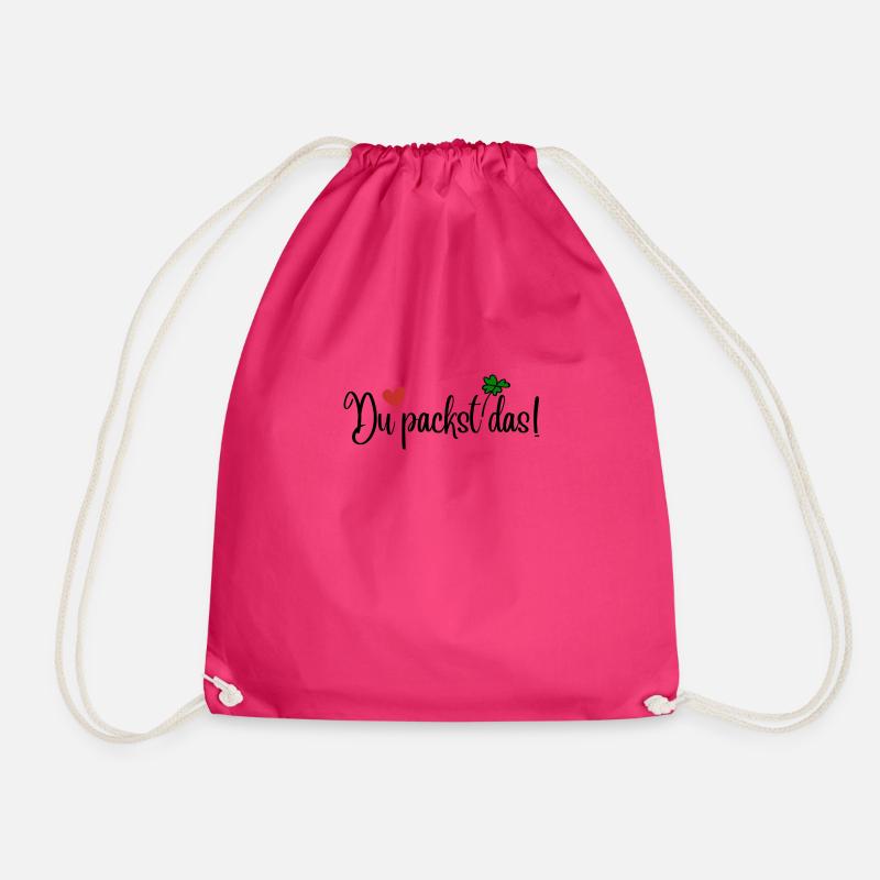 Du packst das - Turnbeutel - Fuchsia