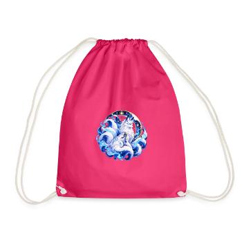 Lunar Spirit Fox - Turnbeutel - Fuchsia - Vorne