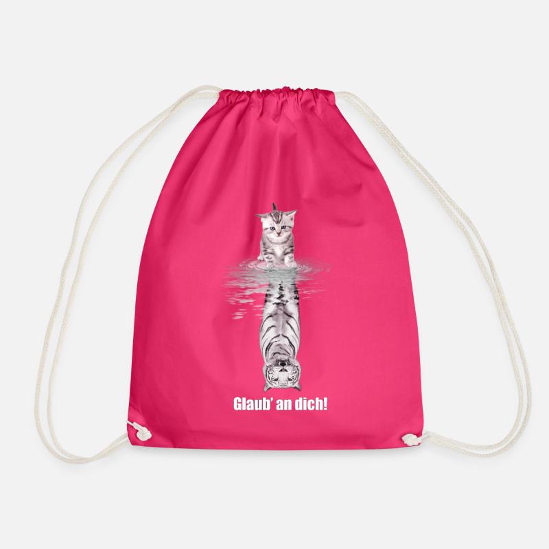 Glaub an dich - Turnbeutel - Fuchsia