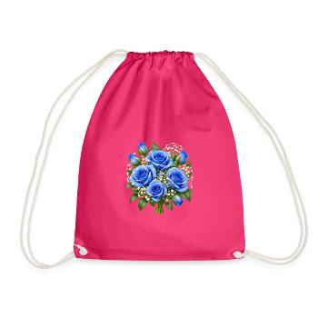 Azure Rose Bouquet - Turnbeutel - Fuchsia - Vorne