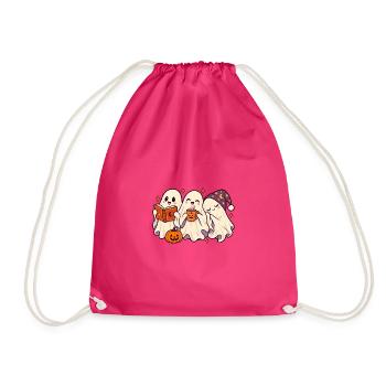 Geisterfreunde Halloween Teezeit - Turnbeutel - Fuchsia - Vorne