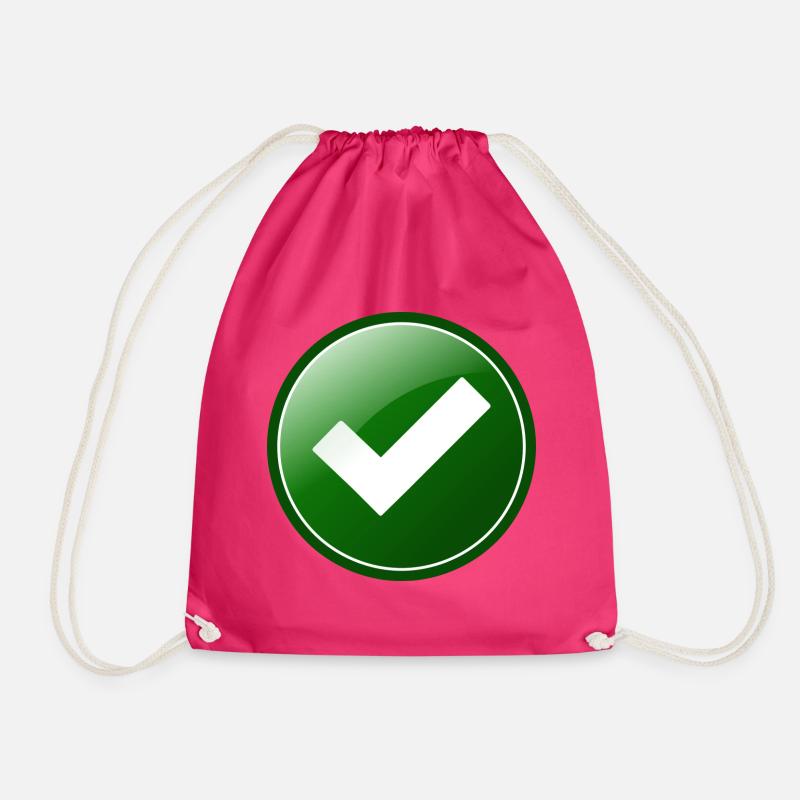Approved - Drawstring Bag - fuchsia