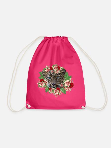 Leo The Cat - Turnbeutel - Fuchsia
