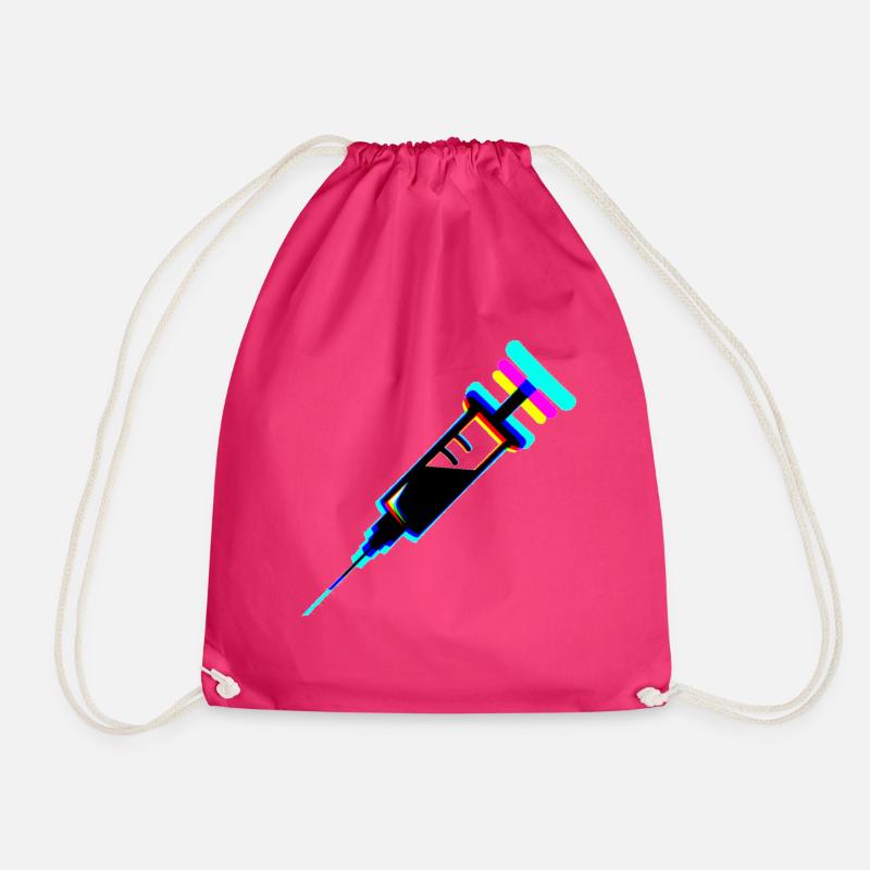 Spritze bunt - Turnbeutel - Fuchsia
