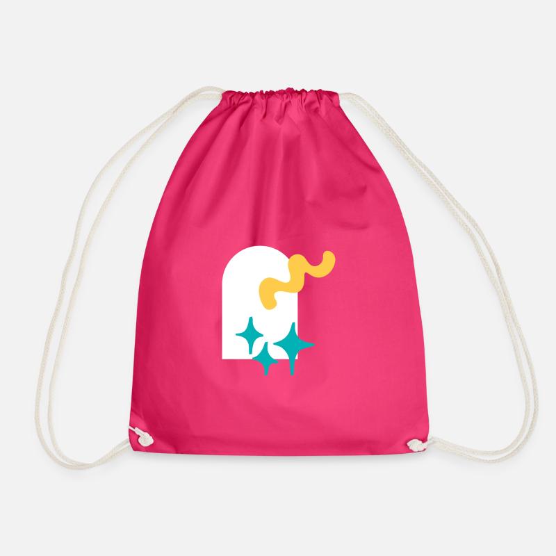 Sparkling Shapes Explosion - Drawstring Bag - fuchsia