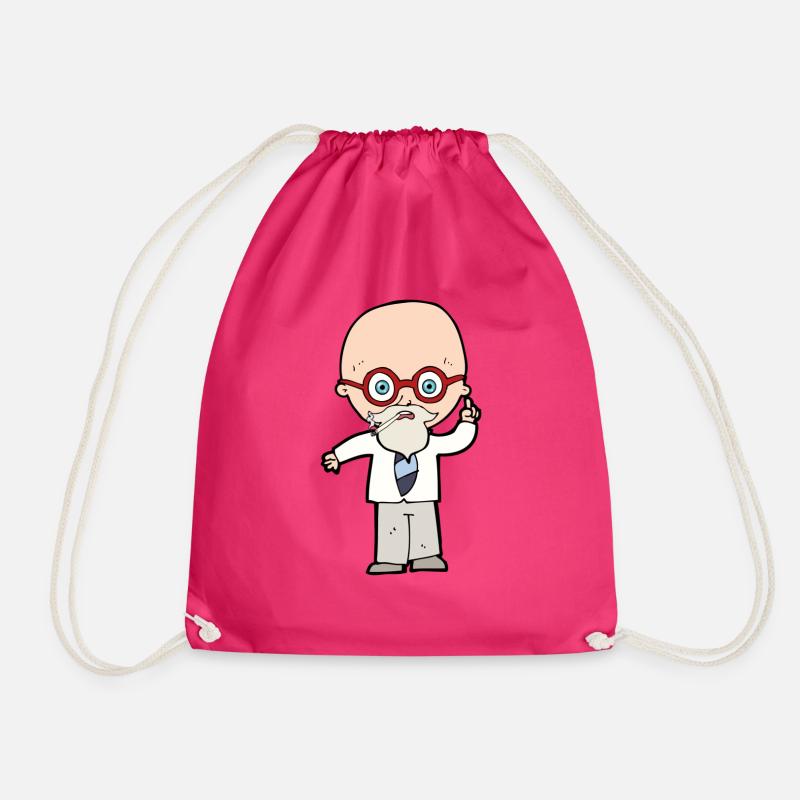 Professor Botanical - Icon - Drawstring Bag - fuchsia