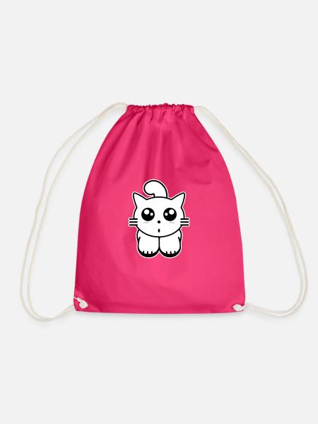 Kätzchen - Turnbeutel - Fuchsia
