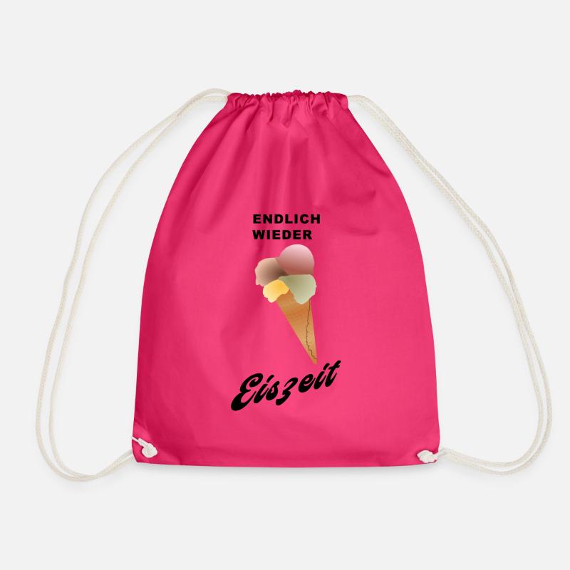 endlich wieder EISZEIT - Turnbeutel - Fuchsia