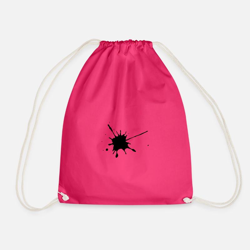 Splash - Drawstring Bag - fuchsia