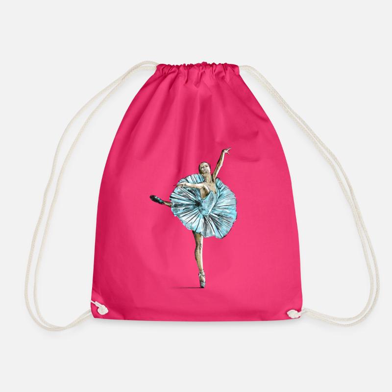 ballet - Drawstring Bag - fuchsia