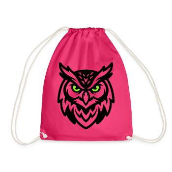 Mascotte hibou Logo E Sport - Sac de sport léger - fuchsia - Devant