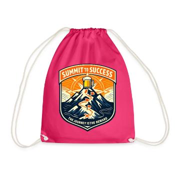 Gipfelpfad zum Erfolg - Turnbeutel - Fuchsia - Vorne