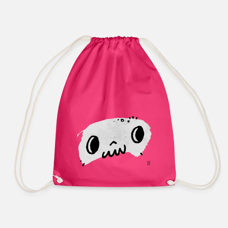 Skull 04 - Drawstring Bag - fuchsia