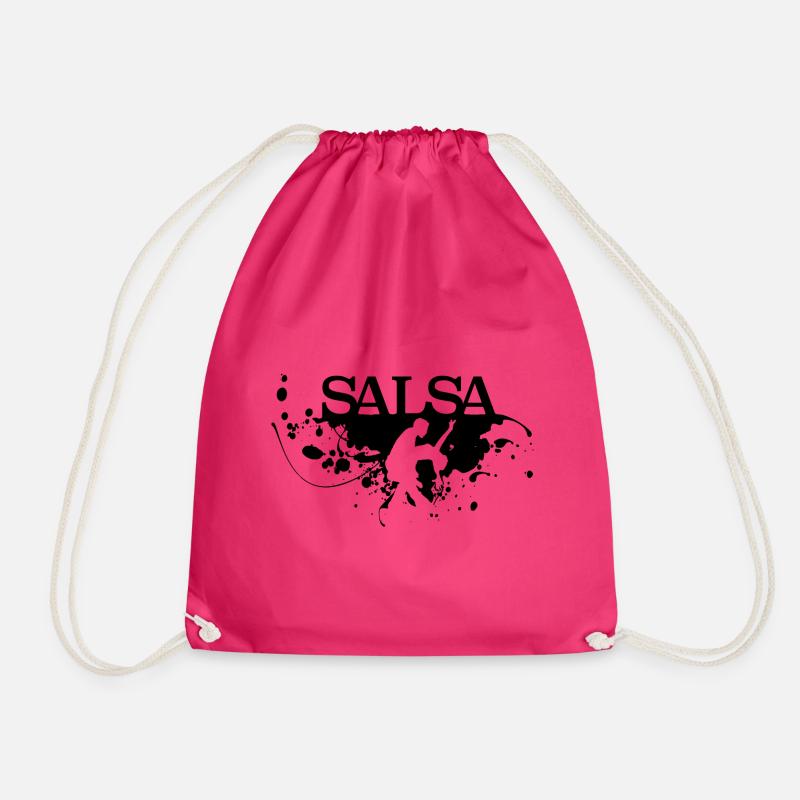 Salsa dancing - Drawstring Bag - fuchsia