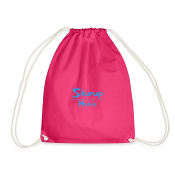 Skurup – Malmö Sky Blue Design - Drawstring Bag - fuchsia - Front