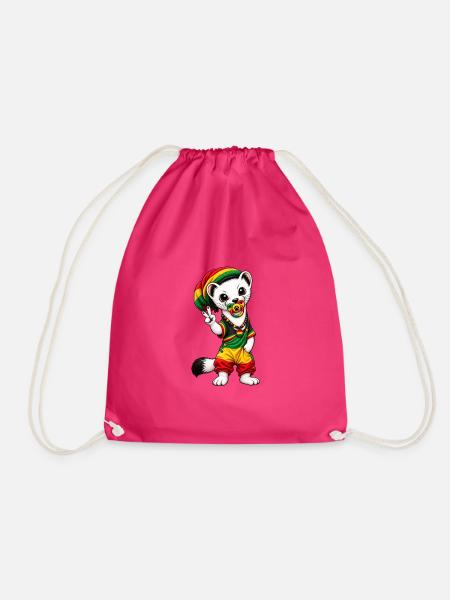 Hermine rasta BB - Turnbeutel - Fuchsia