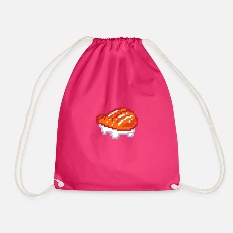 Sushi with legs - Drawstring Bag - fuchsia