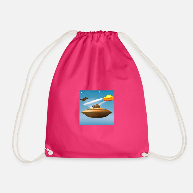 UFO-Kappen - Turnbeutel - Fuchsia