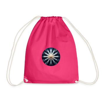 Star Paper Art - Drawstring Bag - fuchsia - Front