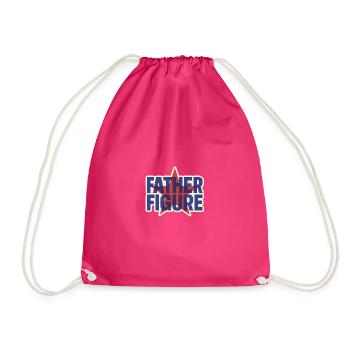 Logo rétro Étoile Father Figure - Sac de sport léger - fuchsia - Devant