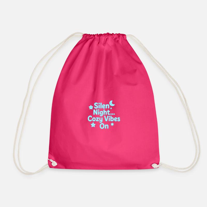 Silen Night Neon Cozy Vibes - Turnbeutel - Fuchsia