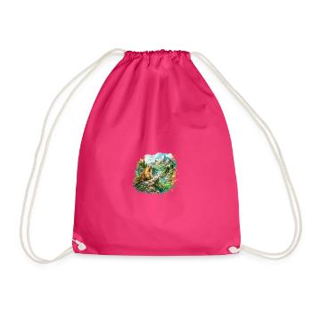 Marmotte forêt paysage  - Sac de sport léger - fuchsia - Devant