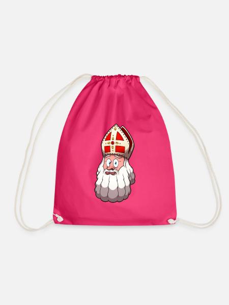 St. Nikolaus Gesicht - Turnbeutel - Fuchsia