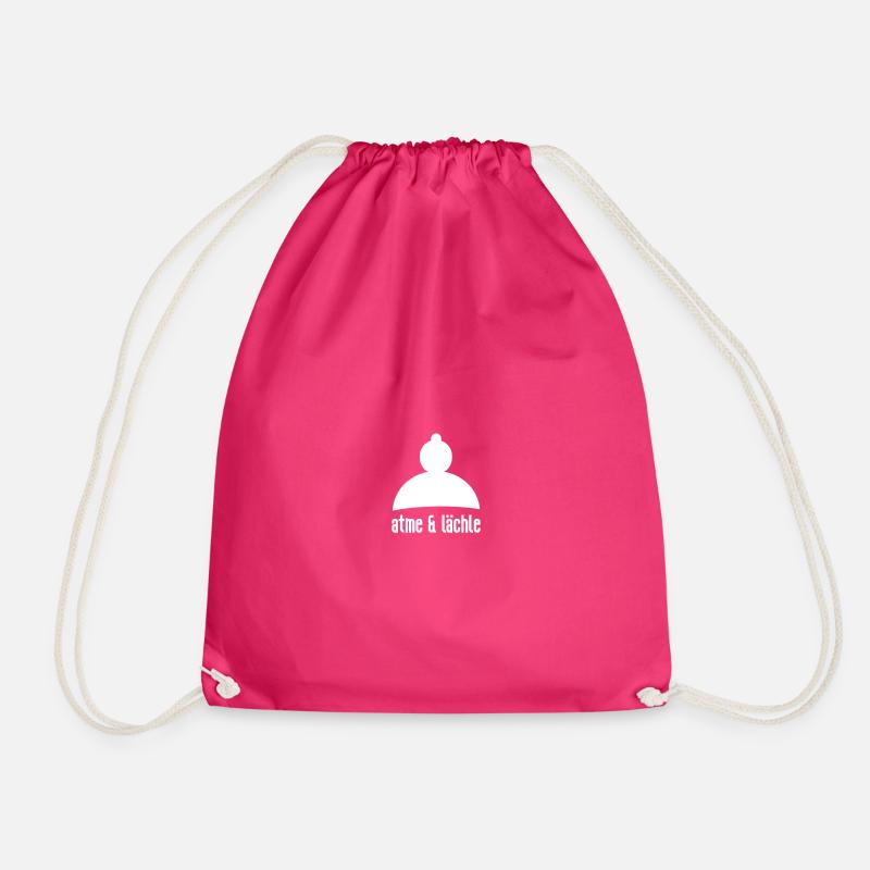 atme & lächle - Turnbeutel - Fuchsia