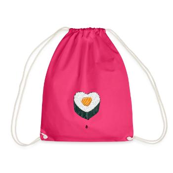 Sushi Love I - Turnbeutel - Fuchsia - Vorne