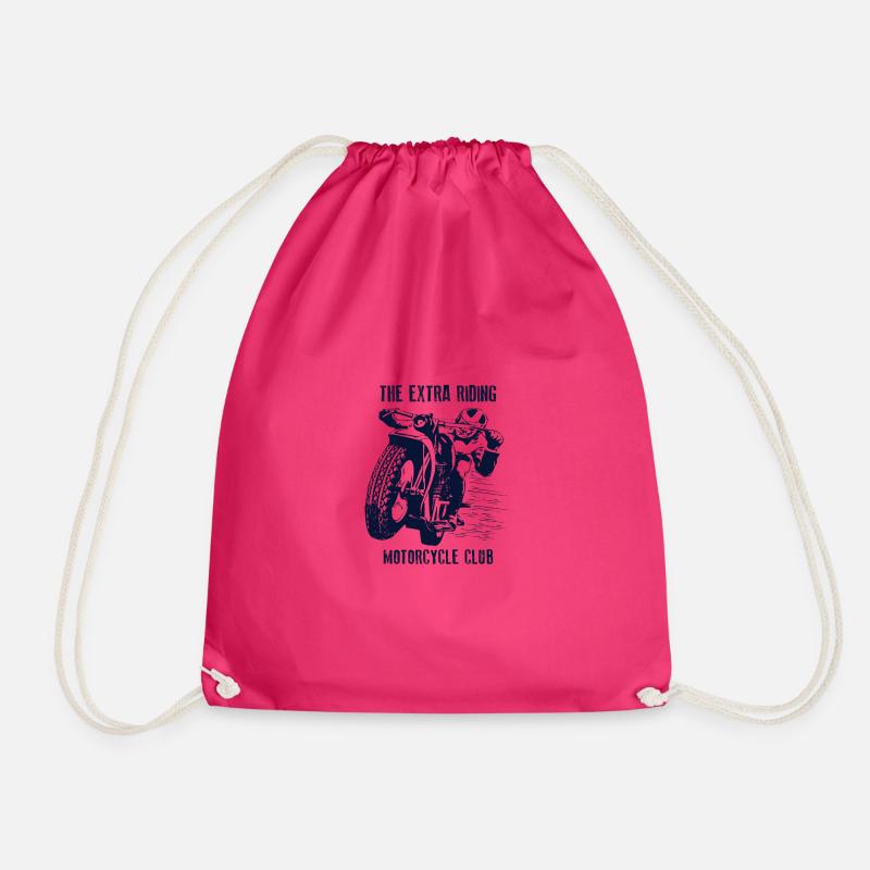 The extra riding - Drawstring Bag - fuchsia