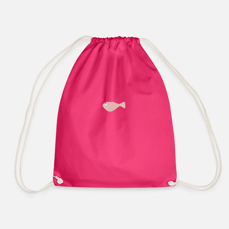 Fisch rosa - Turnbeutel - Fuchsia