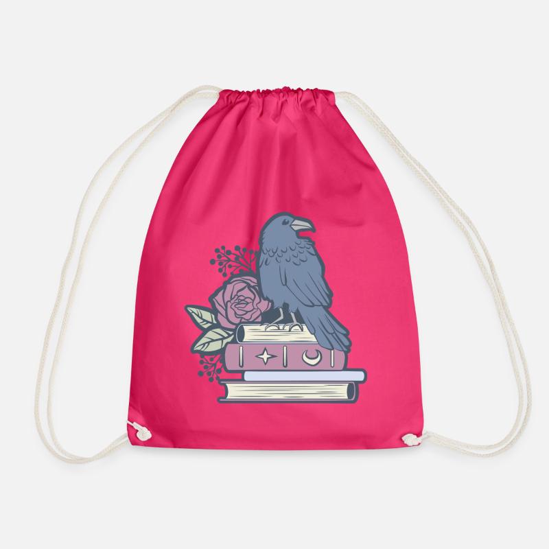 Mystischer Rabe - Turnbeutel - Fuchsia