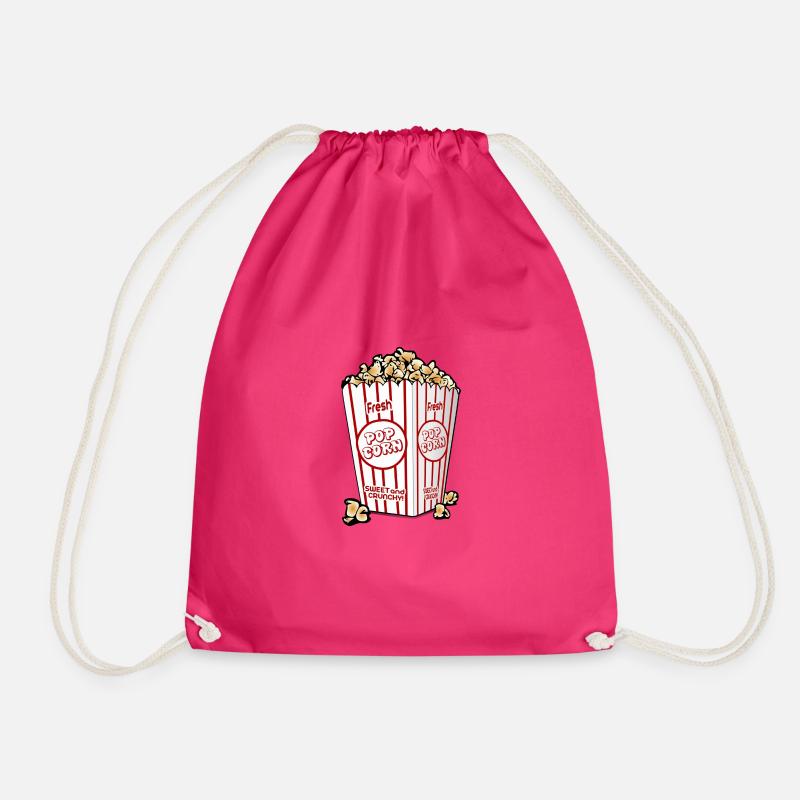 Popcorn. Geschenkidee - Turnbeutel - Fuchsia