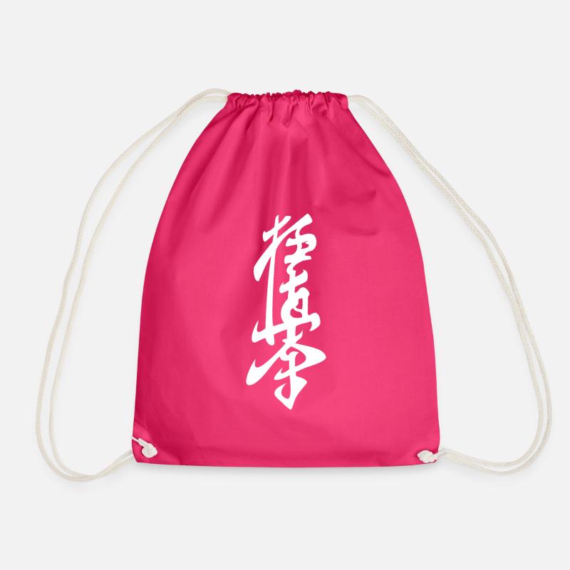 Kyokushinkai Karate - Drawstring Bag - fuchsia