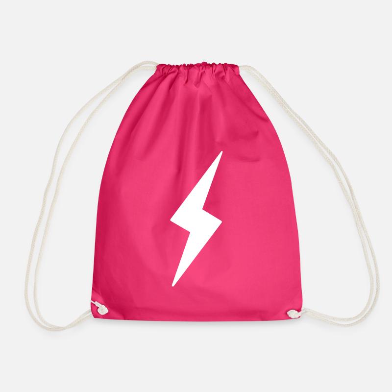 Lightning - Drawstring Bag - fuchsia