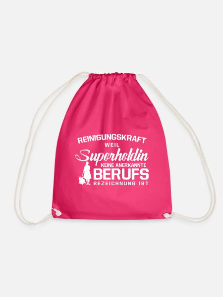 Reinigungskraft - Turnbeutel - Fuchsia
