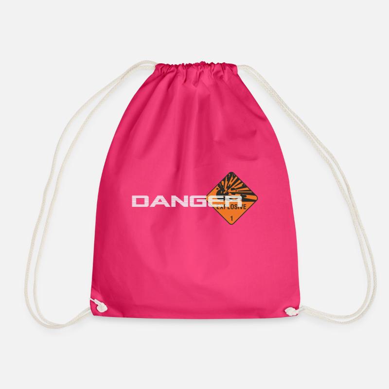 Danger Explosiv - Turnbeutel - Fuchsia