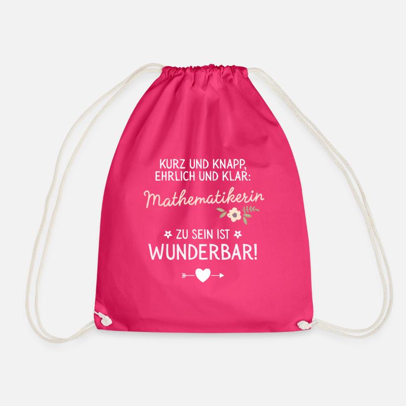 Geschenk Mathematikerin sein ist Wunderbar Spruch - Turnbeutel - Fuchsia