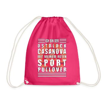 Ostblock Casanova Sport Pullover - Turnbeutel - Fuchsia - Vorne