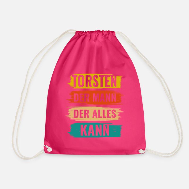 Torsten Der Mann Der Alles Kann Vorname Torsten - Turnbeutel - Fuchsia
