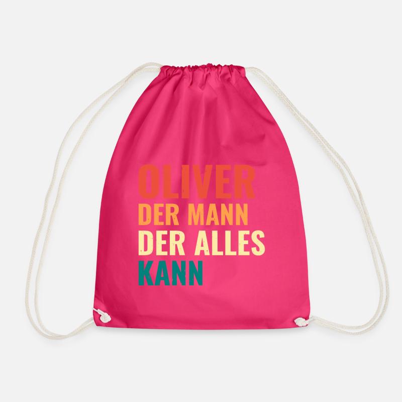 Oliver Der Mann Der Alles Kann Vorname Oliver - Turnbeutel - Fuchsia