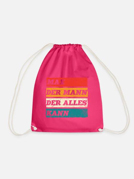 Max Der Mann Der Alles Kann Vorname Max - Turnbeutel - Fuchsia