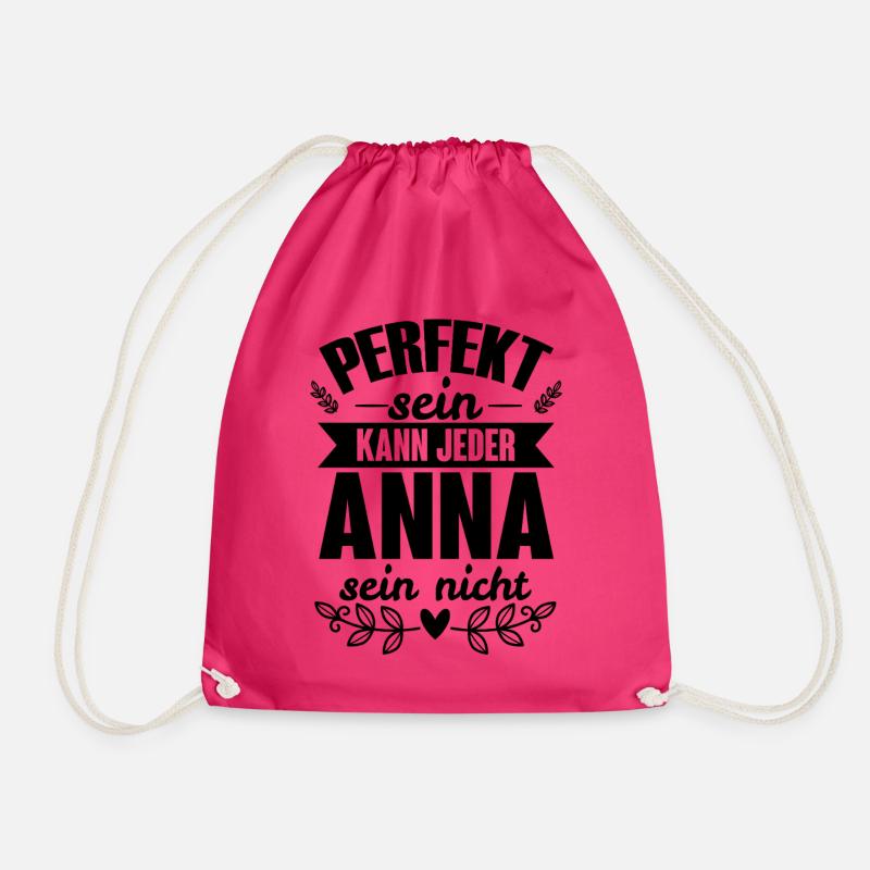 Anna - Perfekt Sein Kann Jeder Anna Nicht - Turnbeutel - Fuchsia
