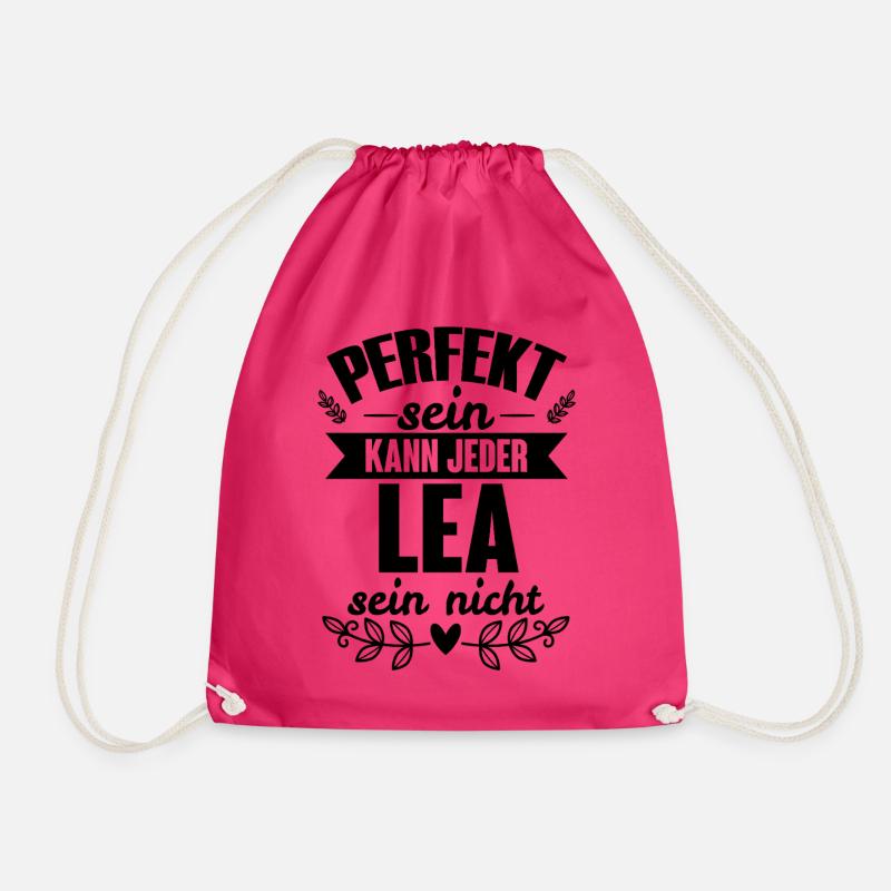 Lea - Perfekt Sein Kann Jeder Lea Sein Nicht - Turnbeutel - Fuchsia