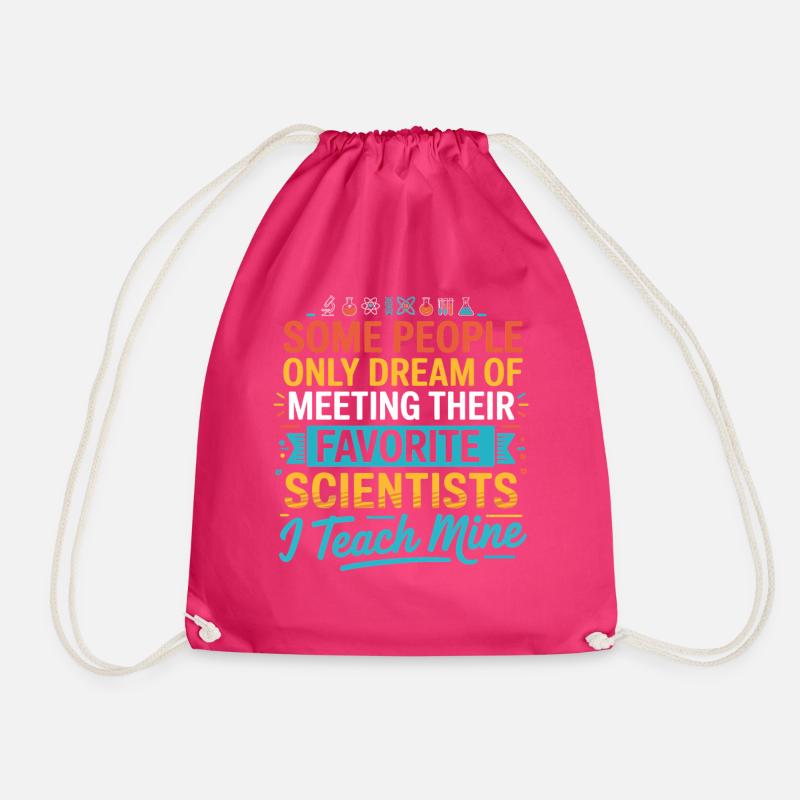 Science Lover Saying - Drawstring Bag - fuchsia