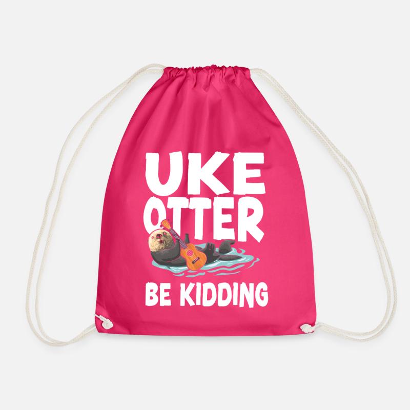 Hawaiian Ukulele Uke Otter Pun Uke - Turnbeutel - Fuchsia