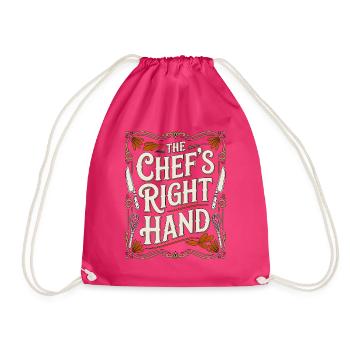 Sous Chef The Chef's Right Hand Culinary Arts - Turnbeutel - Fuchsia - Vorne